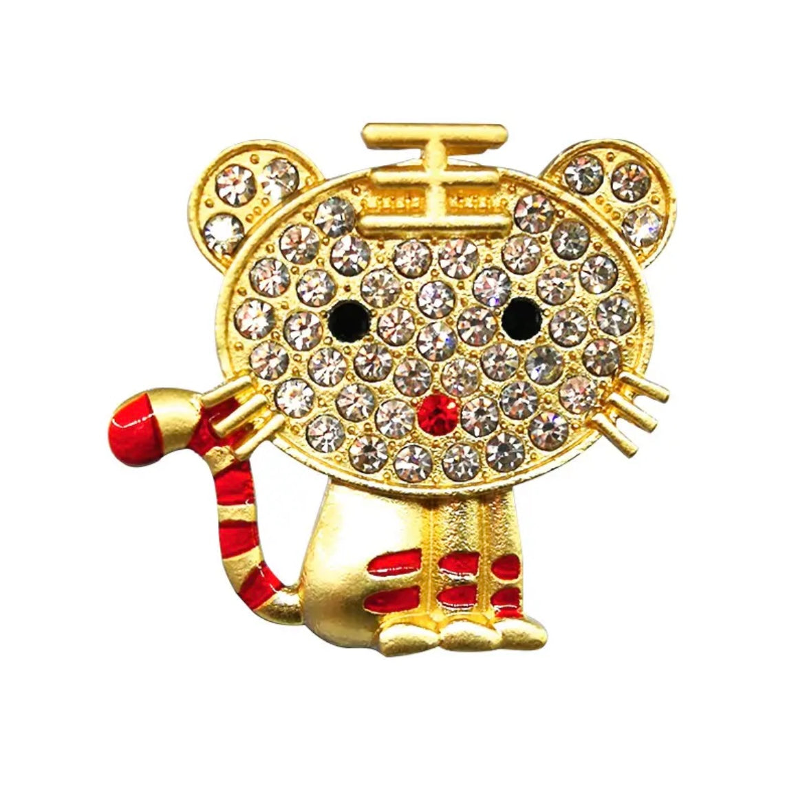 Gold Cat charm