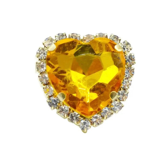 Yellow Heart Gemstone